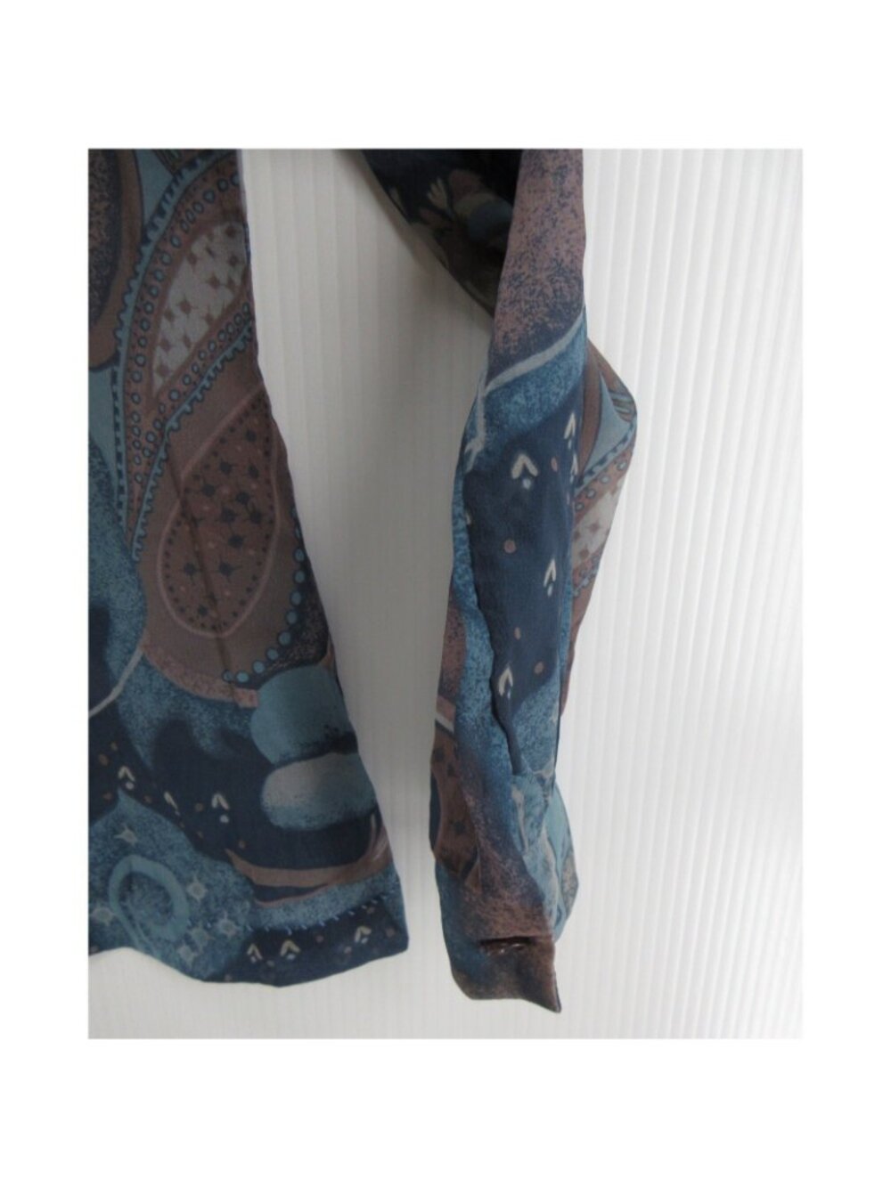 VINTAGE Mardi Modes Top Small Blouse Paisley 70s Funky Leisure - Picture 3 of 12